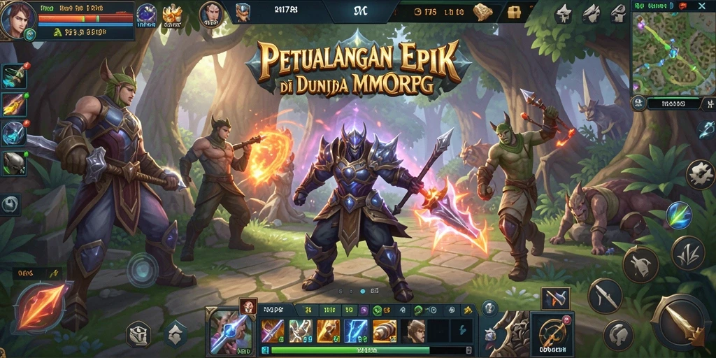 Screenshot tampilan gameplay epik dari game MMORPG 3178.