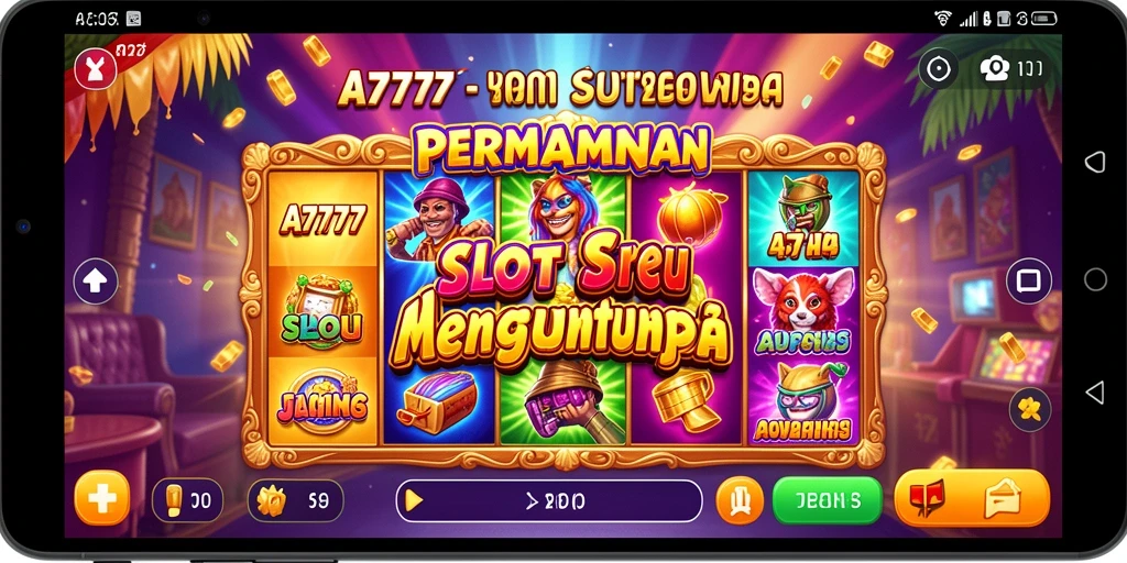 Tampilan gameplay A7777 yang menegangkan dan penuh warna.