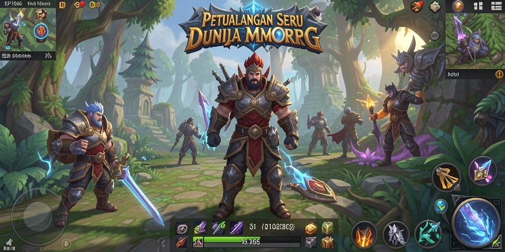 Screenshot utama dari gameplay seru di API66, dunia MMORPG yang imersif.