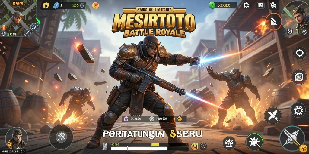 Tangkapan layar menampilkan pertempuran seru di arena MESIRTOTO.