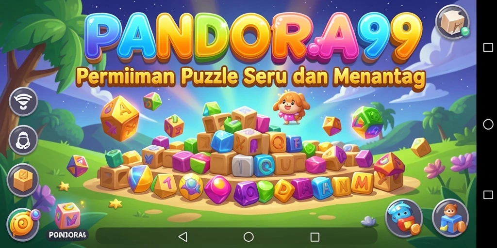 Tampilan gameplay seru dari PANDORA99 dengan berbagai tantangan puzzle.