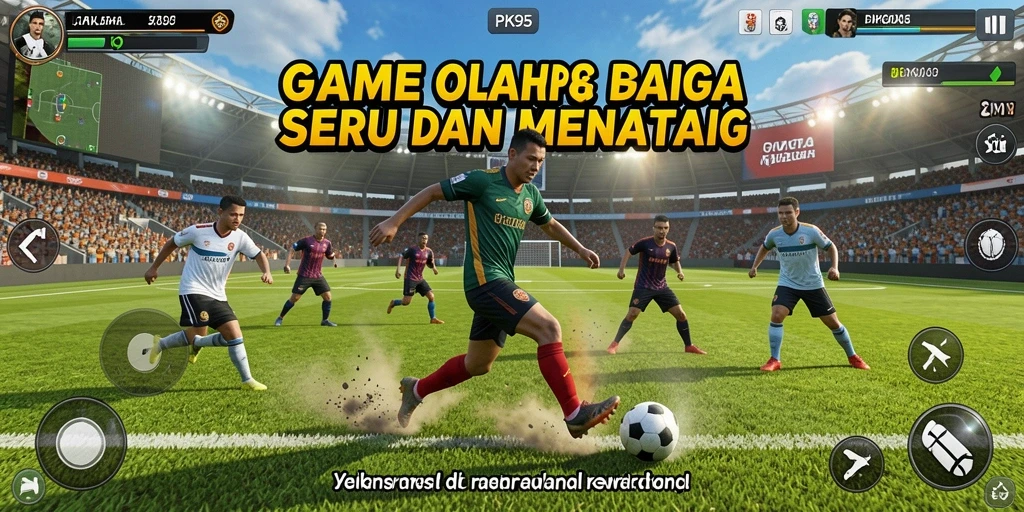 Tampilan gameplay menarik PK95 dengan berbagai mode olahraga.