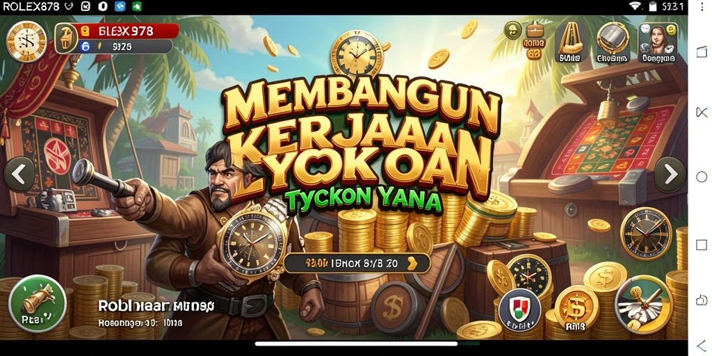 Gameplay Tycoon yang menarik dan penuh strategi.