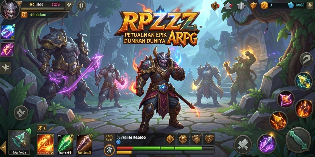 Gameplay ARPG seru dengan pertempuran epik dan eksplorasi mendalam.