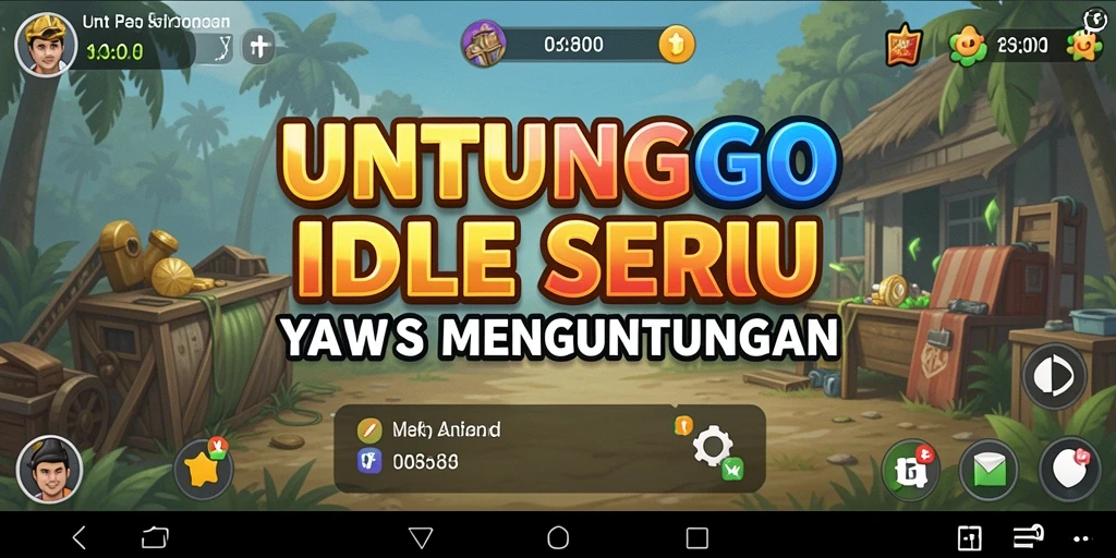 Tampilan screenshot utama UNTUNGGO menampilkan gameplay Idol yang menguntungkan.