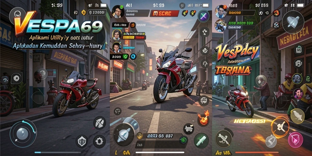 Tampilan user-friendly VESPA69 yang memudahkan navigasi.